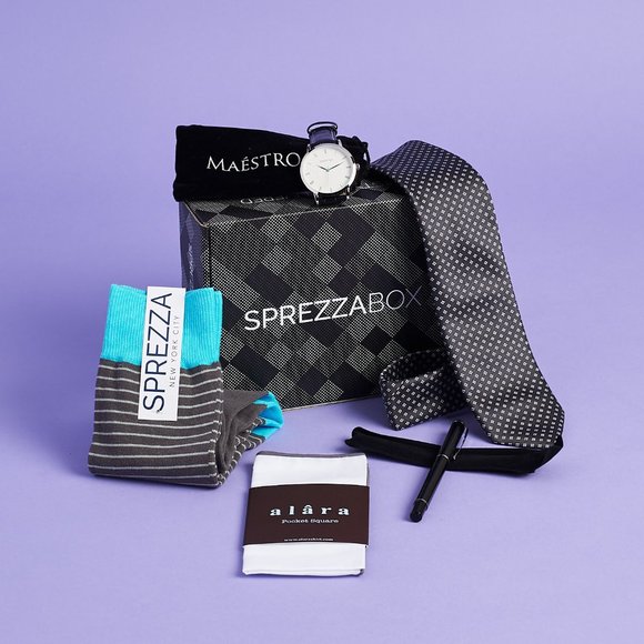 SprezzaBox Other - SprezzaBox The Parker Men's Accessories Box Set